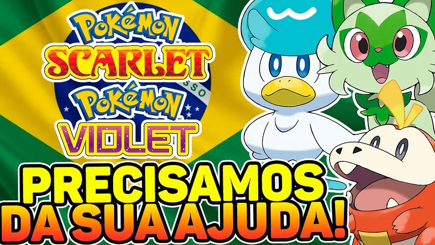 Brasileiros iniciam campanha de tradução do Pokémon Scarlet e