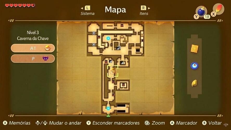 Legenda PT BR Zelda Link's Awakening Nintendo Switch Equipe Heroes